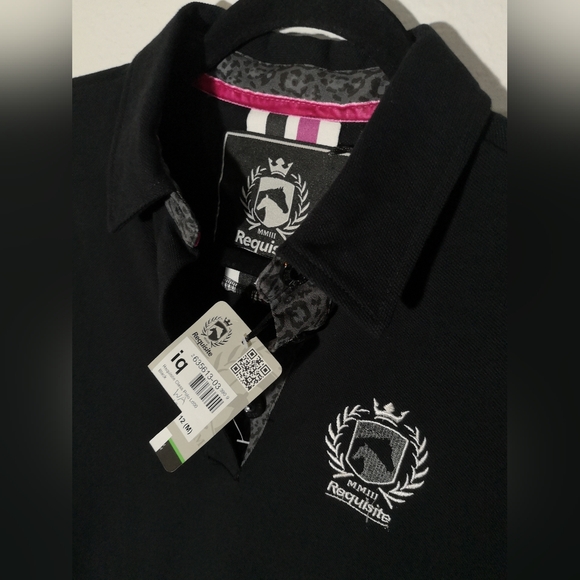 NWT Preppy & Chic Black Polo Tee - Picture 4 of 11